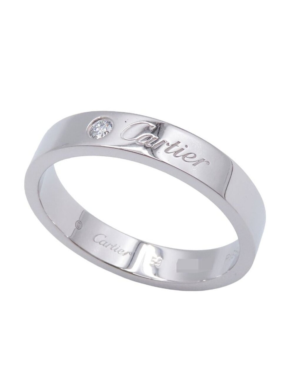 Cartier C de Cartier Platinum Diamond 59 Ring